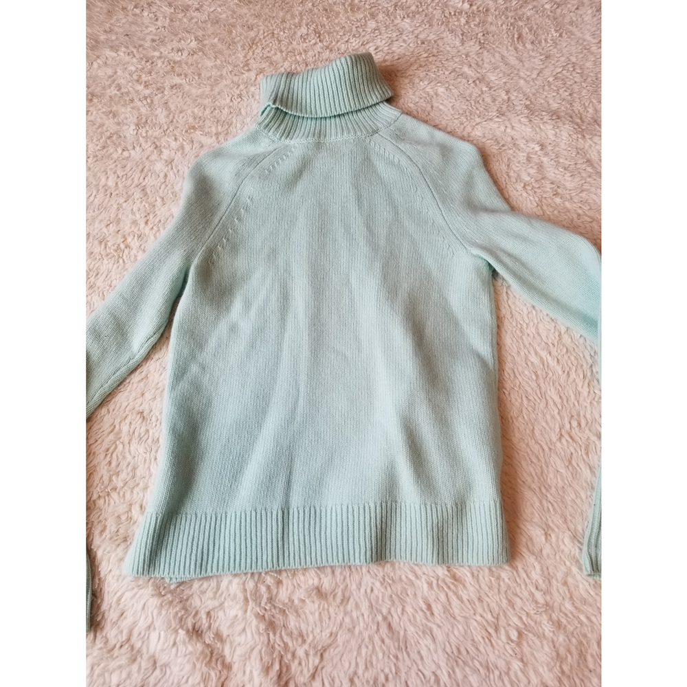 J Crew Wool Cashmere Turtleneck Mint Sweater XXS - Picture 3 of 5